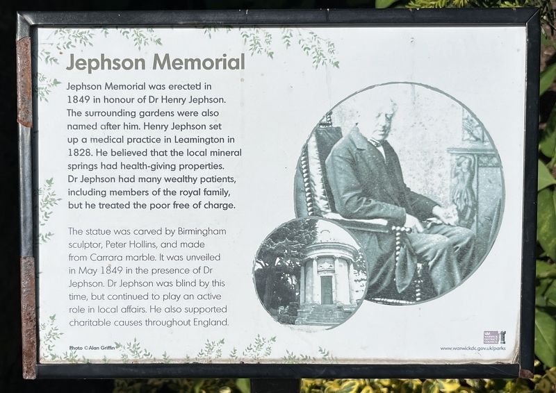 Jephson Memorial Marker. Click for full size. Jephson Memorial Marker image. Click for full size.