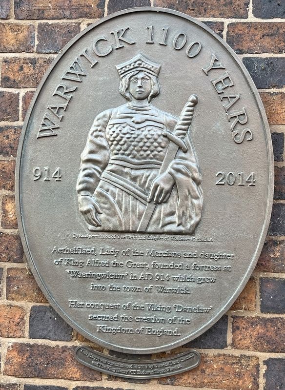 Warwick 1100 Years Marker. Click for full size. Warwick 1100 Years Marker image. Click for full size.