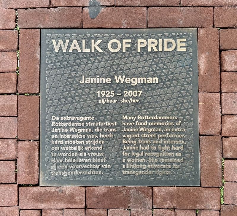 Janine Wegman Marker. Click for full size. Janine Wegman Marker image. Click for full size.