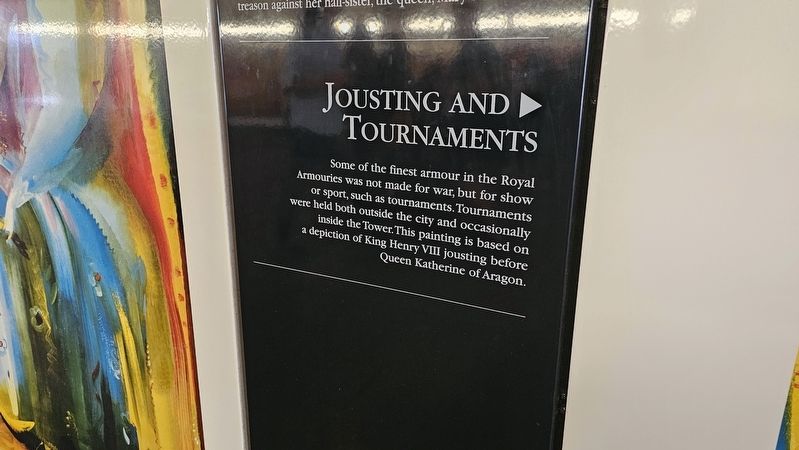 Tower Hill Passageway: Jousting and Tournaments Marker. Click for full size. Tower Hill Passageway: Jousting and Tournaments Marker image. Click for full size.