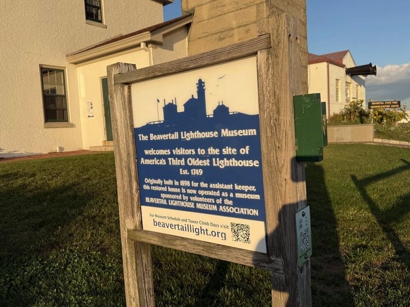 The Beavertail Lighthouse Museum Marker. Click for full size. The Beavertail Lighthouse Museum Marker image. Click for full size.
