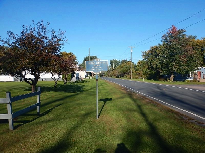 Wideview of Original Hamlet of Sciota Marker. Click for full size. Wideview of Original Hamlet of Sciota Marker image. Click for full size.
