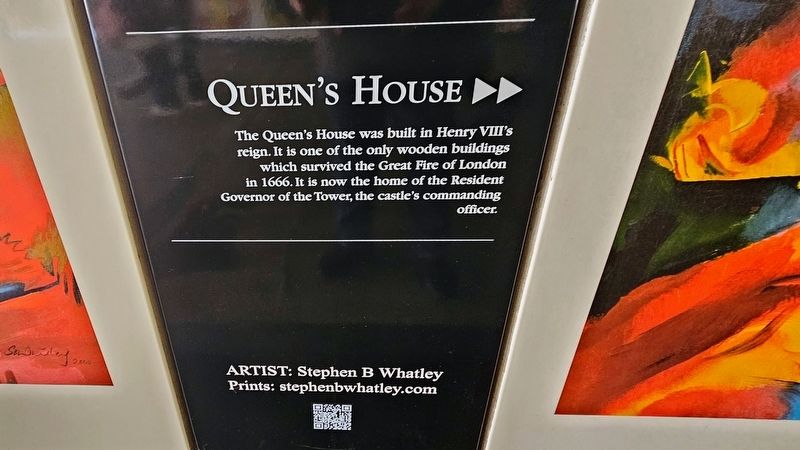 Tower Hill Passageway: Queen's House Marker. Click for full size. Tower Hill Passageway: Queen's House Marker image. Click for full size.