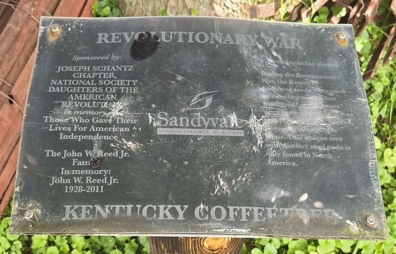 Revolutionary War | Kentucky Coffeetree Marker. Click for full size. Revolutionary War | Kentucky Coffeetree Marker image. Click for full size.