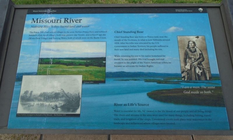 Missouri River Marker. Click for full size. Missouri River Marker image. Click for full size.