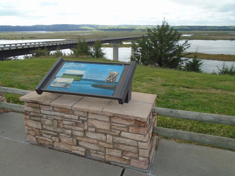 Missouri River Marker. Click for full size. Missouri River Marker image. Click for full size.