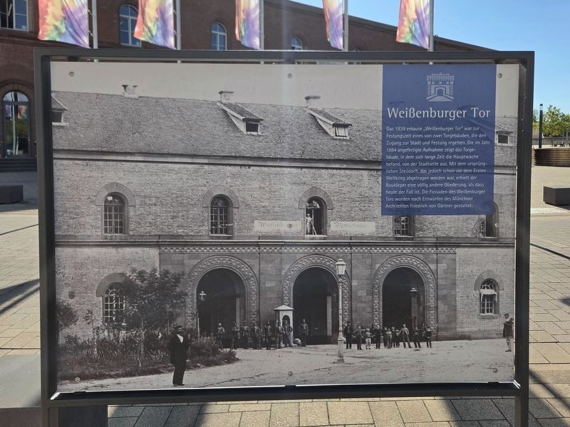 Weißenburger Tor / Weißenburg Gate Marker - Front Side. Click for full size. Weißenburger Tor / Weißenburg Gate Marker - Front Side image. Click for full size.