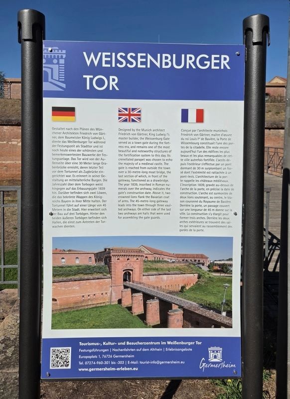 Weissenburger Tor / Weissenburg Gate Marker image. Click for full size.