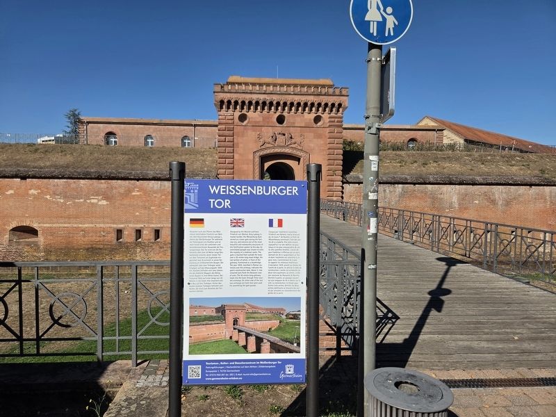 Wessenburger Tor / Weissenburg Gate and Marker image. Click for full size.