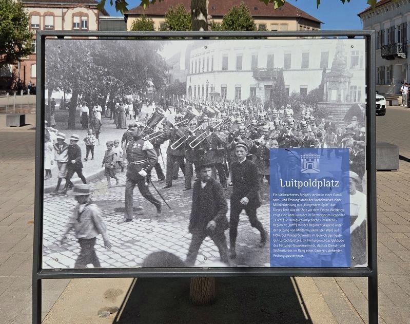 Luitpoldplatz / Hauptstraße/Königstraße Marker - Front Side. Click for full size. Luitpoldplatz / Hauptstraße/Königstraße Marker - Front Side image. Click for full size.