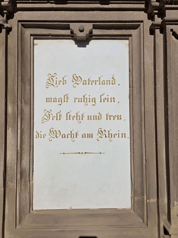 Kriegerdenkmal / Franco-Prussian War Memorial - First Panel. Click for full size. Kriegerdenkmal / Franco-Prussian War Memorial - First Panel image. Click for full size.