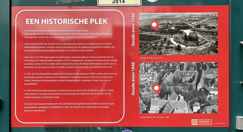 Een Historische Plek / A Historic Location Marker image. Click for full size.