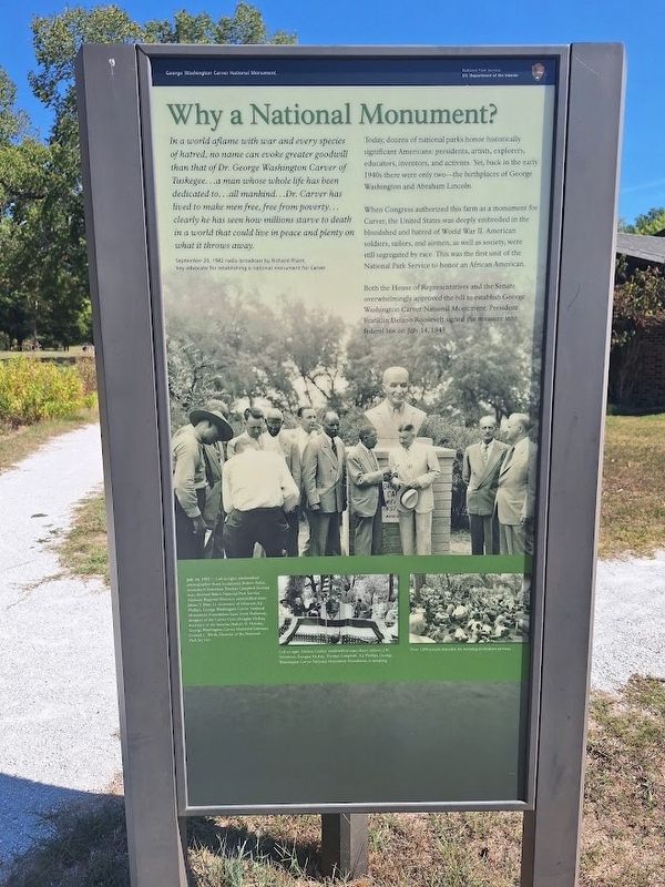 Why a National Monument? Marker. Click for full size. Why a National Monument? Marker image. Click for full size.