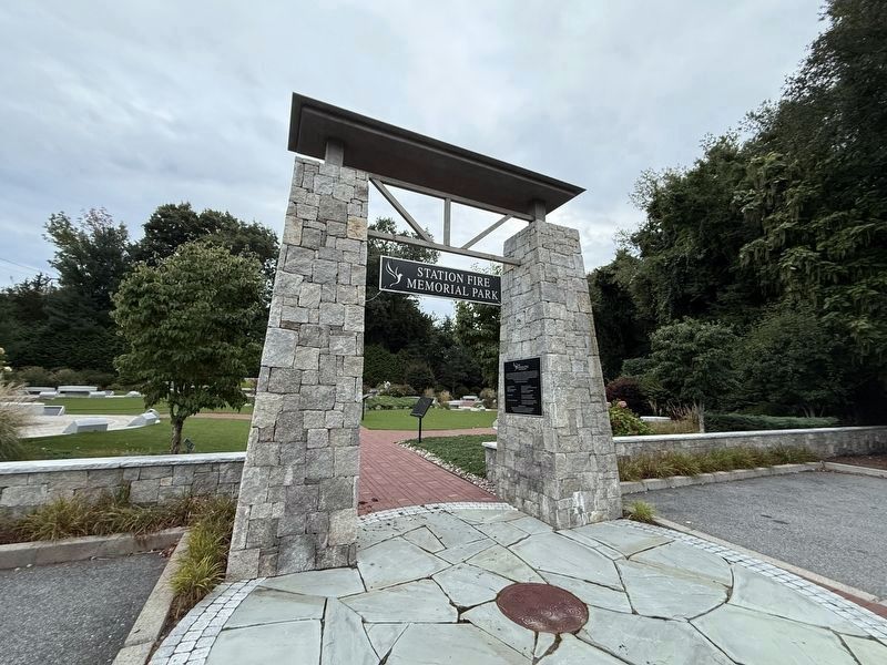 The Station Fire Memorial Park Gate. Click for full size. The Station Fire Memorial Park Gate image. Click for full size.