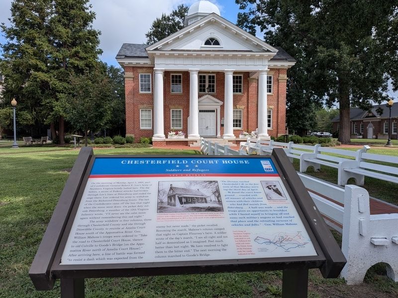 Chesterfield Court House Marker. Click for full size. Chesterfield Court House Marker image. Click for full size.