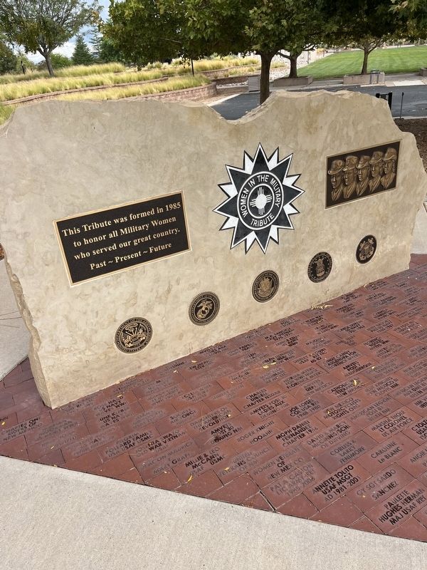 Women in the Military Tribute Marker. Click for full size. Women in the Military Tribute Marker image. Click for full size.