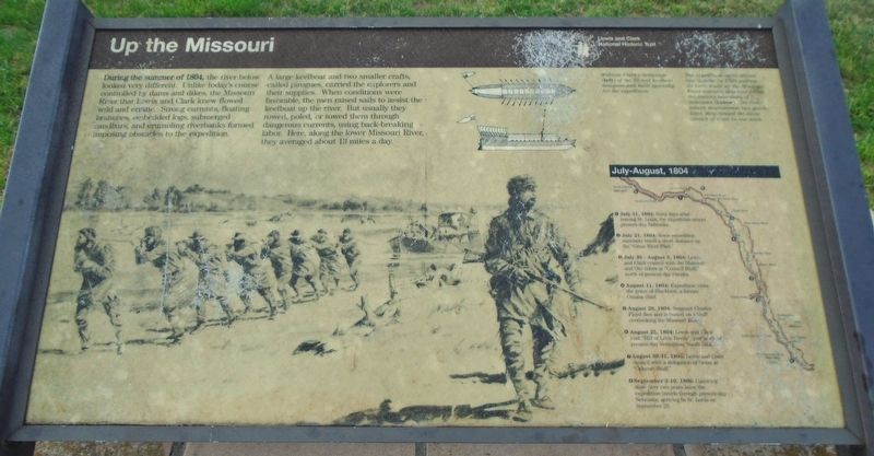 Up the Missouri Marker. Click for full size. Up the Missouri Marker image. Click for full size.