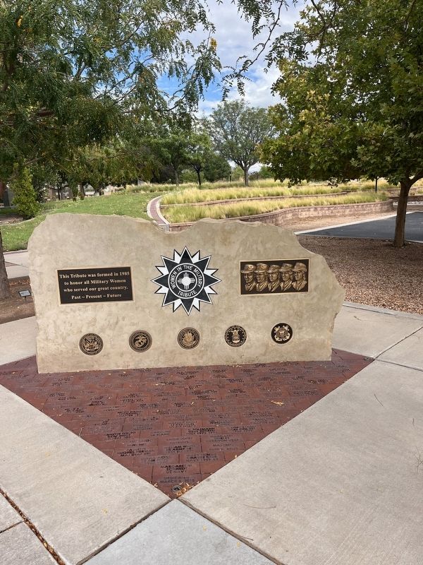 Women in the Military Tribute Marker. Click for full size. Women in the Military Tribute Marker image. Click for full size.