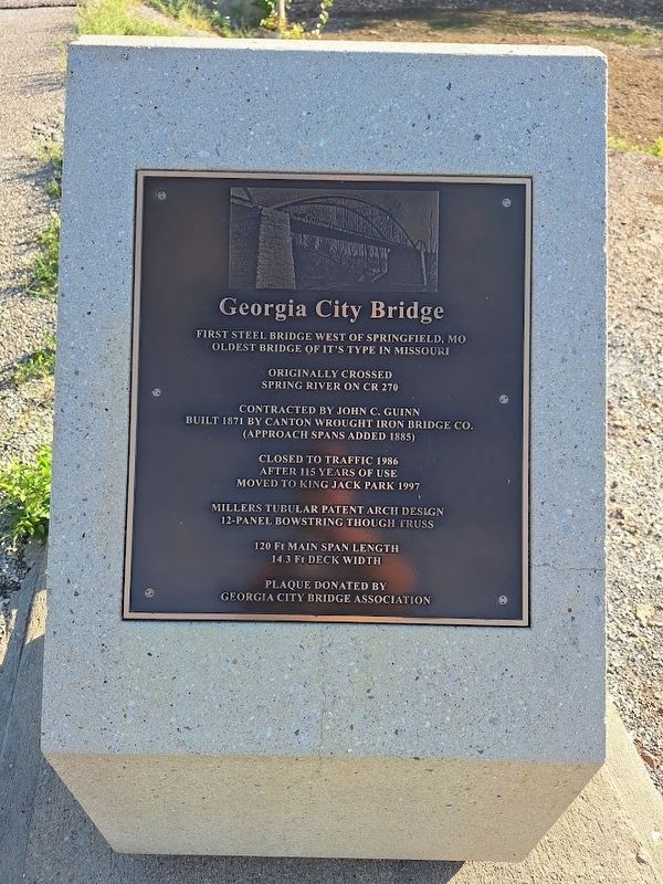 Georgia Street Bridge Marker. Click for full size. Georgia Street Bridge Marker image. Click for full size.