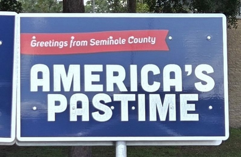 America's Pastime Marker. Click for full size. America's Pastime Marker image. Click for full size.