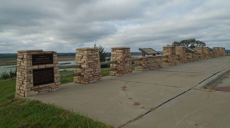 Charles D. Adler Marker at Missouri River Overlook. Click for full size. Charles D. Adler Marker at Missouri River Overlook image. Click for full size.