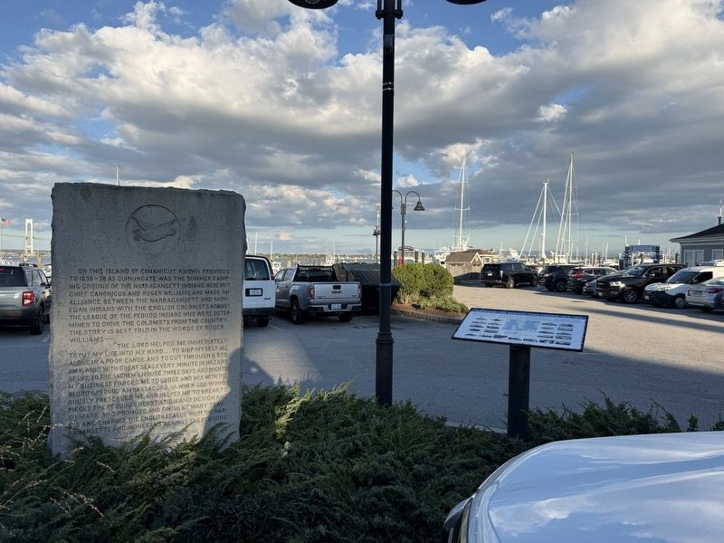 Jamestown and Newport Ferry Service: 1675-1969 Marker. Click for full size. Jamestown and Newport Ferry Service: 1675-1969 Marker image. Click for full size.