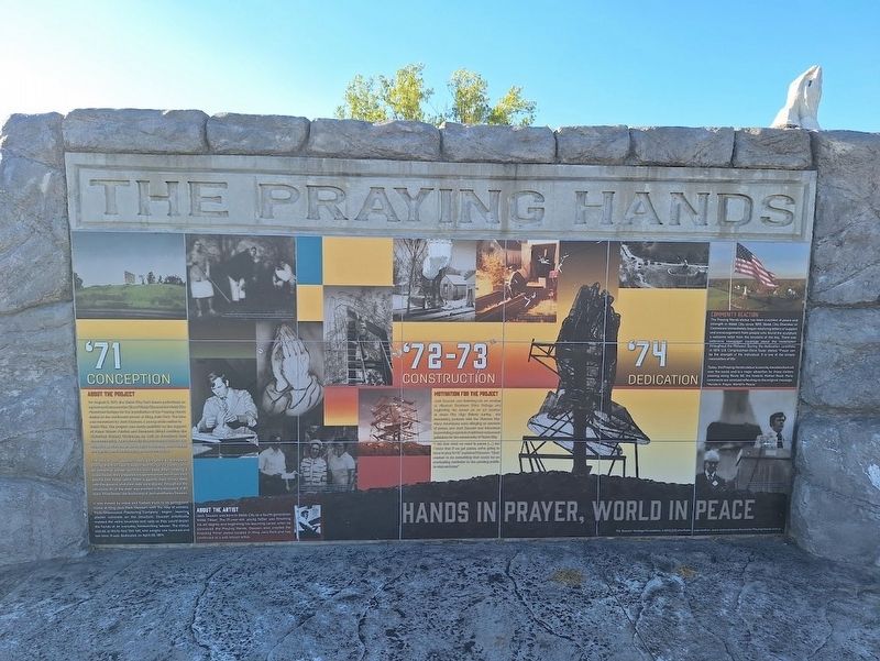The Praying Hands Marker. Click for full size. The Praying Hands Marker image. Click for full size.