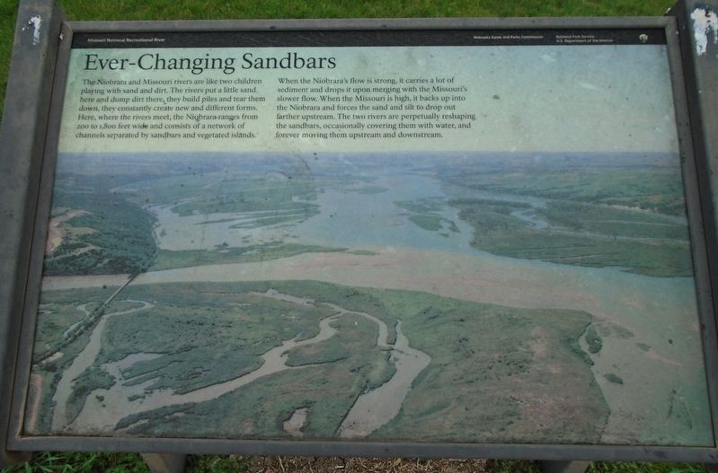 Ever-Changing Sandbars Marker. Click for full size. Ever-Changing Sandbars Marker image. Click for full size.