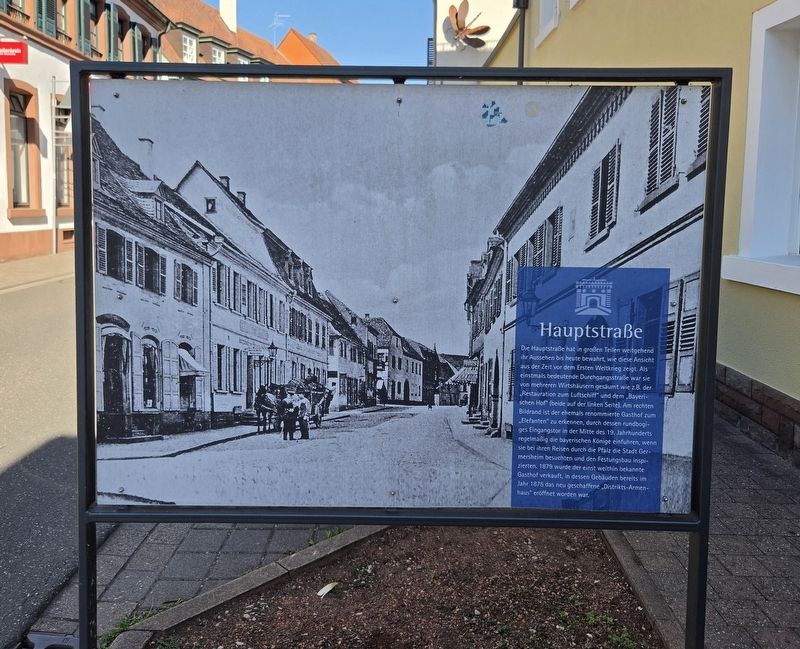 Hauptstraße Marker - Front Side. Click for full size. Hauptstraße Marker - Front Side image. Click for full size.