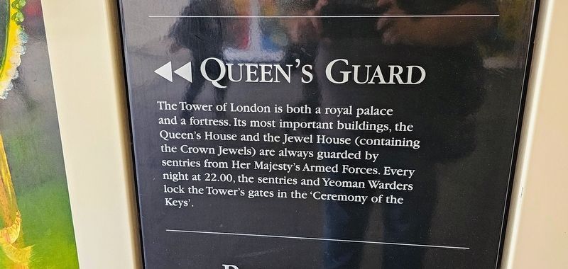 Tower Hill Passageway: Queen’s Guard Marker. Click for full size. Tower Hill Passageway: Queen’s Guard Marker image. Click for full size.