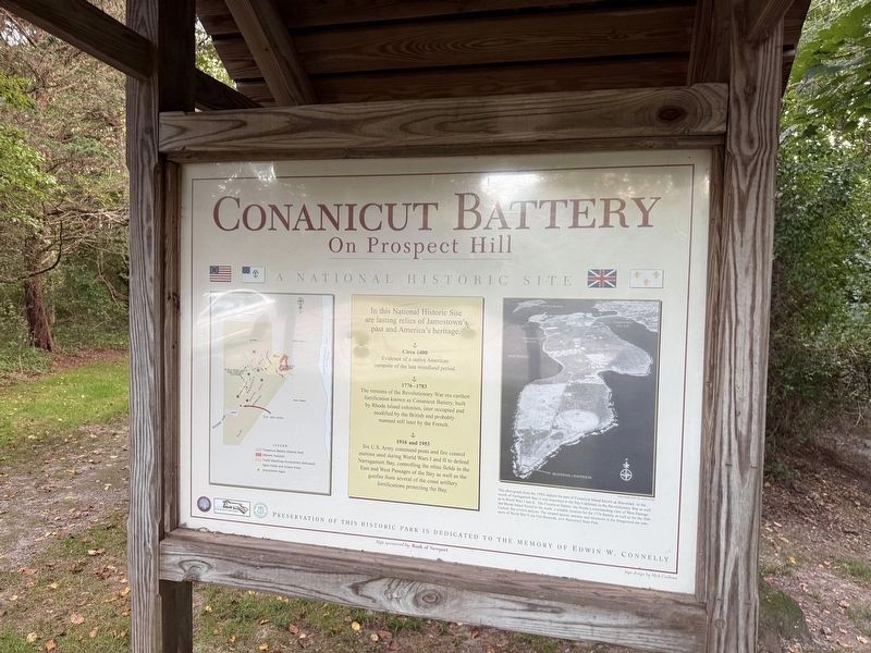 Conanicut Battery On Prospect Hill side of the marker. Click for full size. Conanicut Battery On Prospect Hill side of the marker image. Click for full size.