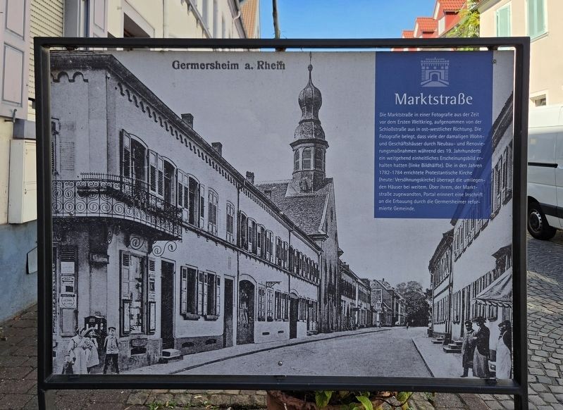 Marktstraße und Schlossstraße Marker - Front. Click for full size. Marktstraße und Schlossstraße Marker - Front image. Click for full size.