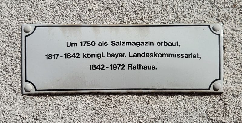 Ehemaliges Rathaus / Former Town Hall Marker. Click for full size. Ehemaliges Rathaus / Former Town Hall Marker image. Click for full size.