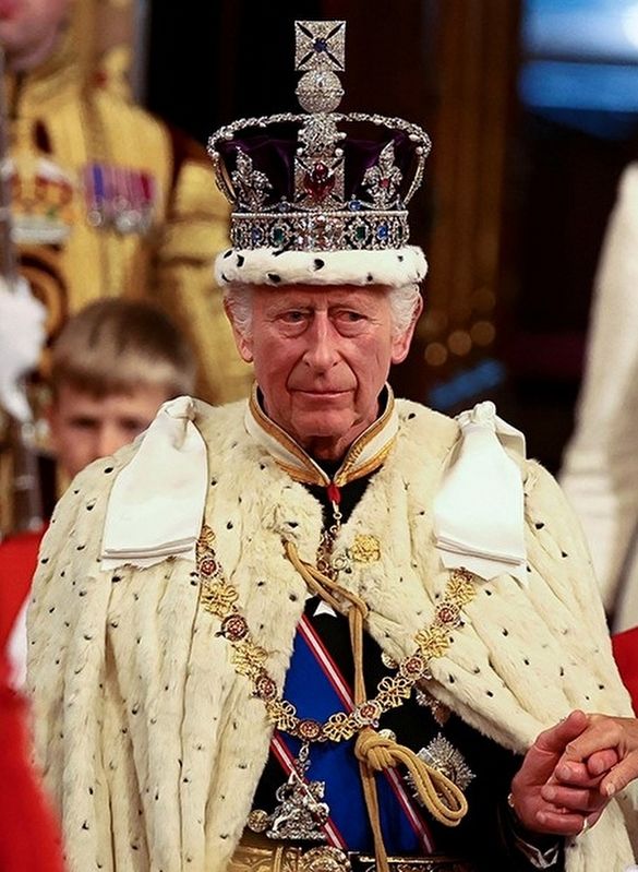 Charles III wearing the crown to the 2024 State Opening of Parliament. Click for full size. Charles III wearing the crown to the 2024 State Opening of Parliament image. Click for full size.