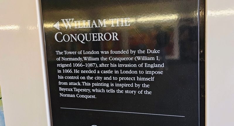 Tower Hill Passageway: William the Conqueror Marker. Click for full size. Tower Hill Passageway: William the Conqueror Marker image. Click for full size.