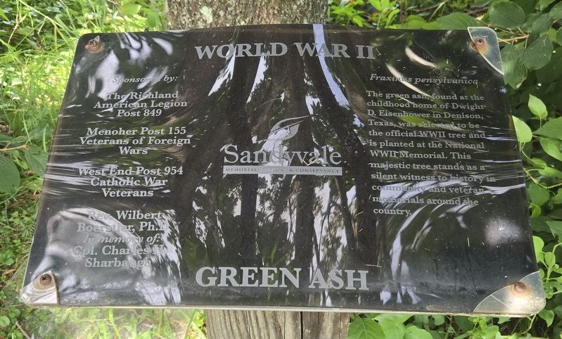 World War II | Green Ash Marker. Click for full size. World War II | Green Ash Marker image. Click for full size.