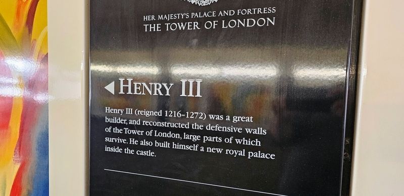 Tower Hill Passageway: Henry III Marker. Click for full size. Tower Hill Passageway: Henry III Marker image. Click for full size.