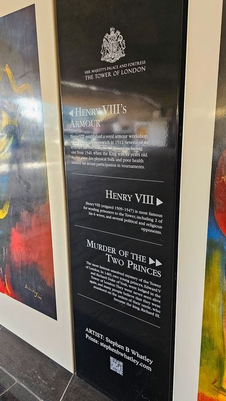 Tower Hill Passageway: Murder of the Two Princes Marker. Click for full size. Tower Hill Passageway: Murder of the Two Princes Marker image. Click for full size.