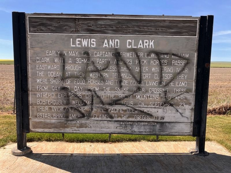 Lewis and Clark Expedition Marker. Click for full size. Lewis and Clark Expedition Marker image. Click for full size.