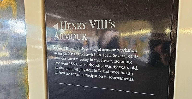 Tower Hill Passageway: Henry VIII’s Armour Marker. Click for full size. Tower Hill Passageway: Henry VIII’s Armour Marker image. Click for full size.