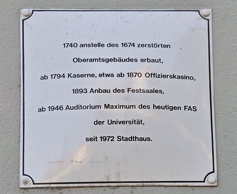 Stadthaus / Municipal Building Marker. Click for full size. Stadthaus / Municipal Building Marker image. Click for full size.