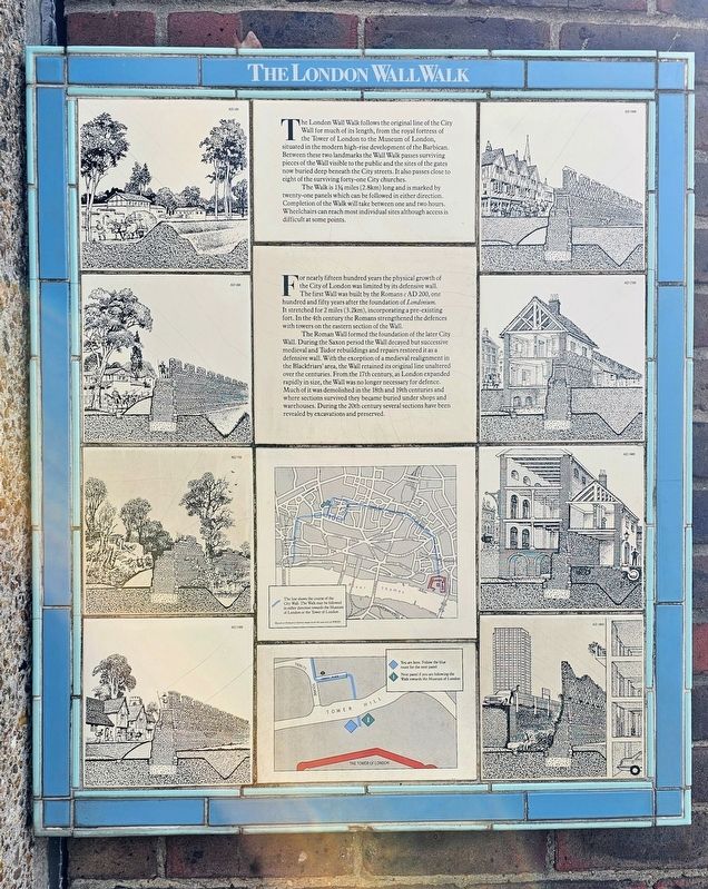 The London Wall Walk Marker. Click for full size. The London Wall Walk Marker image. Click for full size.