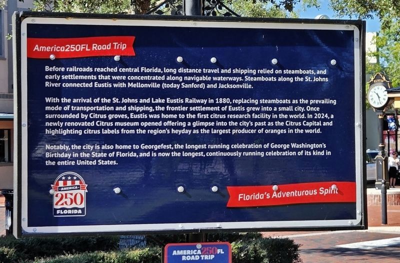 Eustis Marker. Click for full size. Eustis Marker image. Click for full size.