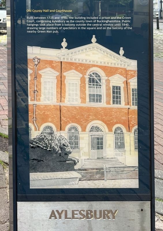 Old County Hall and Courthouse Marker. Click for full size. Old County Hall and Courthouse Marker image. Click for full size.