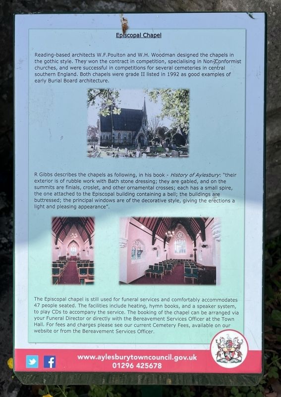 Episcopal Chapel Marker. Click for full size. Episcopal Chapel Marker image. Click for full size.