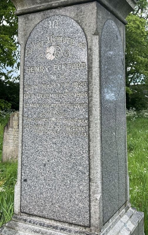 Tombstone of Henry Eckford. Click for full size. Tombstone of Henry Eckford image. Click for full size.