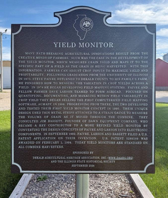 Yield Monitor Marker. Click for full size. Yield Monitor Marker image. Click for full size.