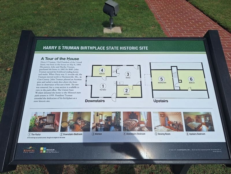 A Tour of the House Marker. Click for full size. A Tour of the House Marker image. Click for full size.