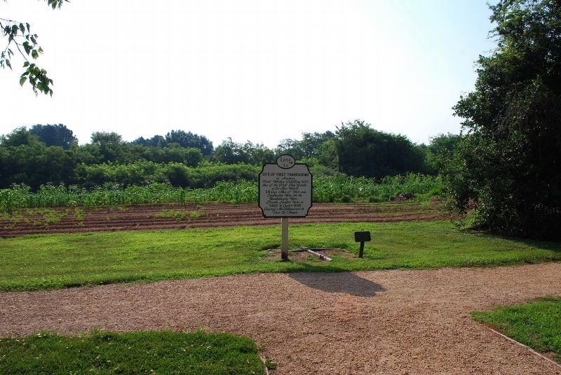 Lane to Site of First Thanksgiving. Click for full size. Lane to Site of First Thanksgiving image. Click for full size.