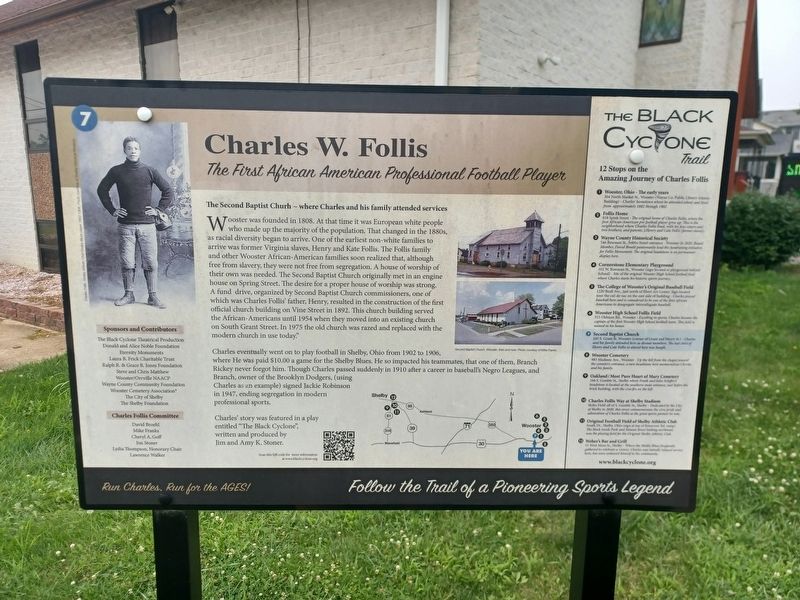 The Second Baptist Church ~ where Charles and his family attended services Marker. Click for full size. The Second Baptist Church ~ where Charles and his family attended services Marker image. Click for full size.